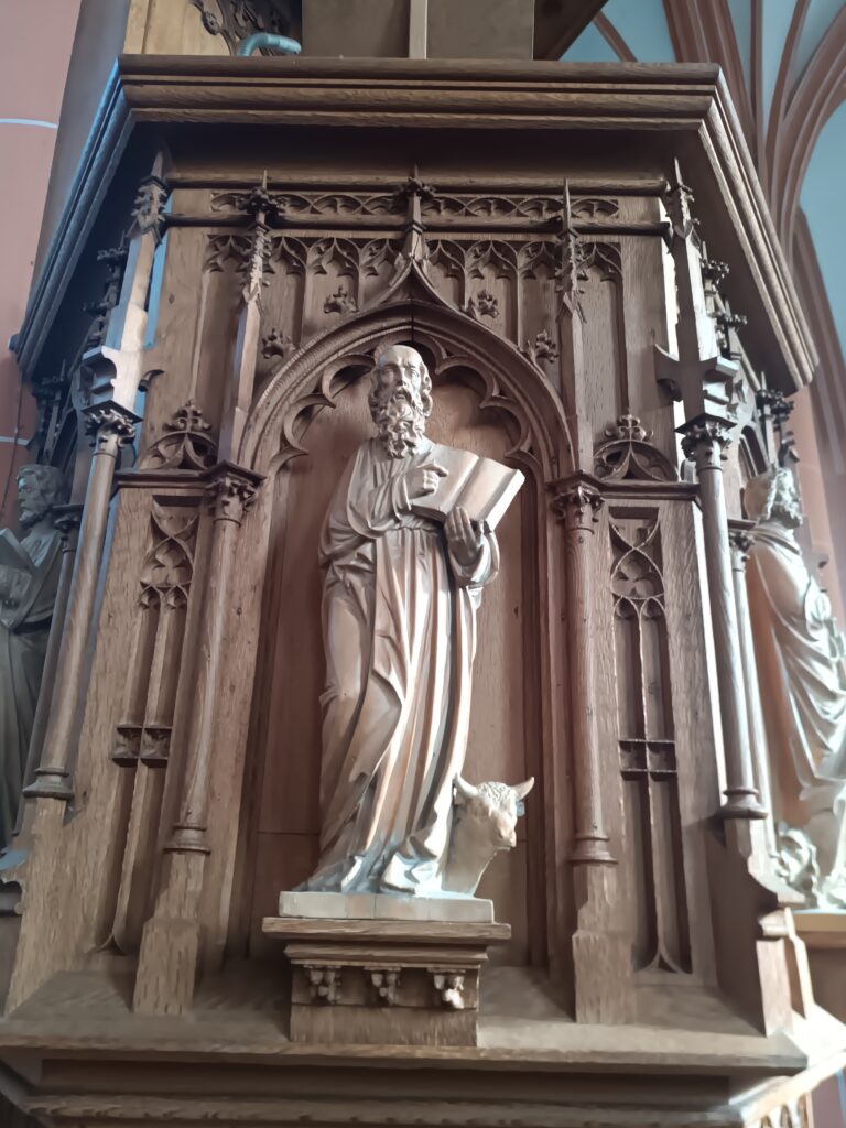 Brühl Badorf – Kanzel in der Kirche St. Pantaleon 5 IMG 20241013 105101 556