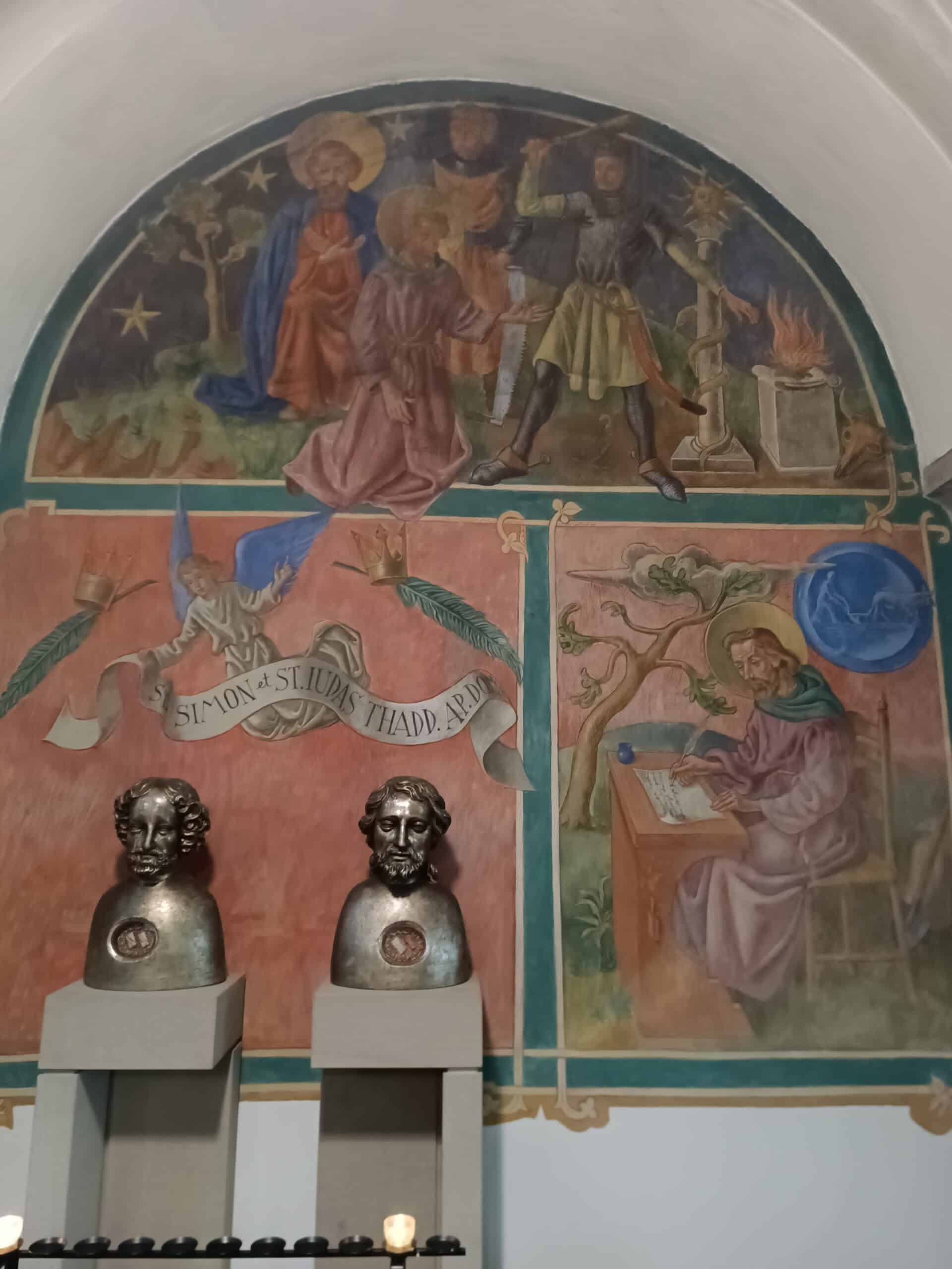 Historische Freskengalerie 143 Mehrteilige Wandbildszene – Köln · St. Andreas, fotografische Ansicht 1