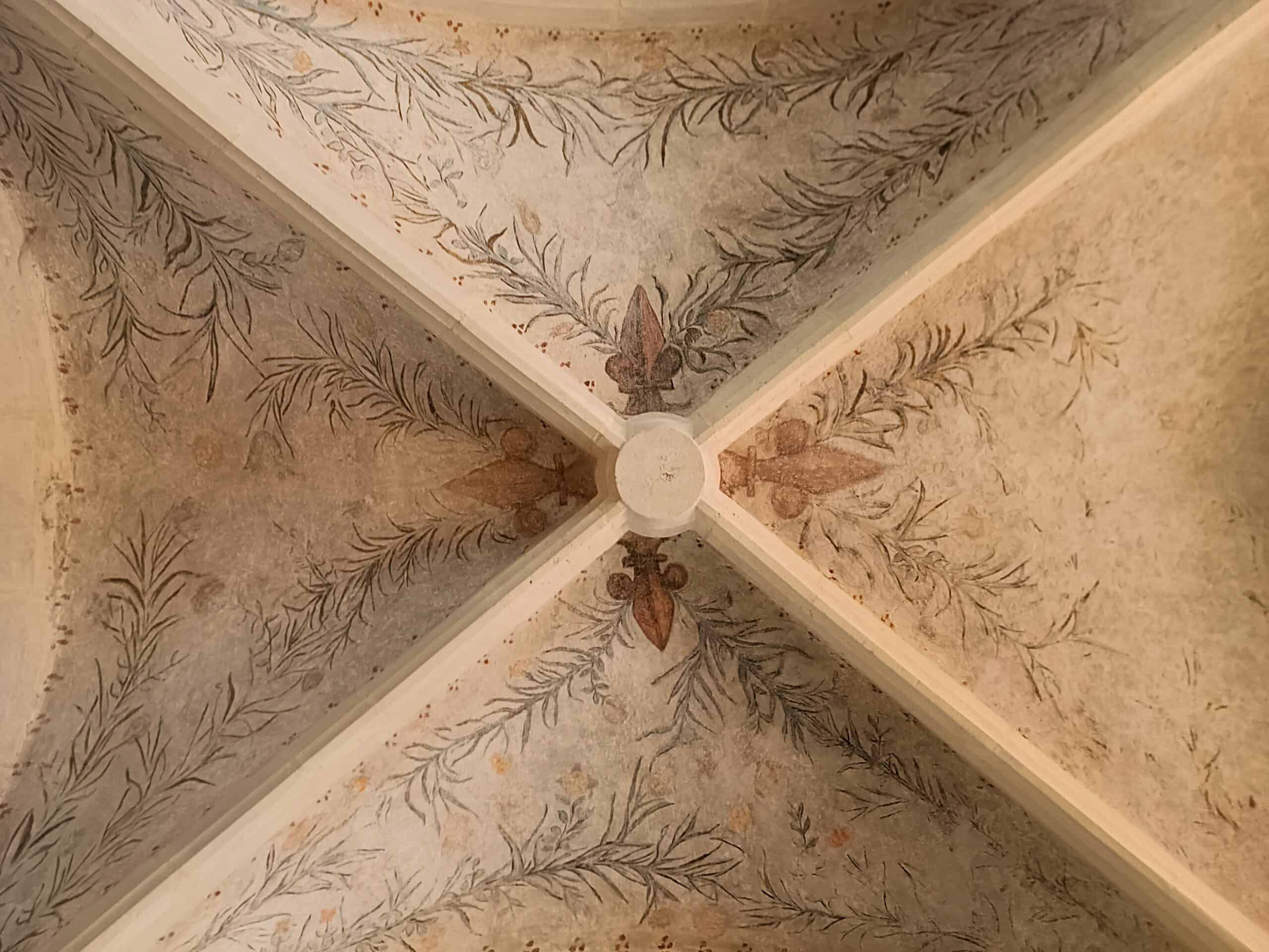 Historische Freskengalerie 87 Ornamentale Gewölbemalerei – Dieulouard · Église Saint-Sébastien, fotografische Ansicht 3