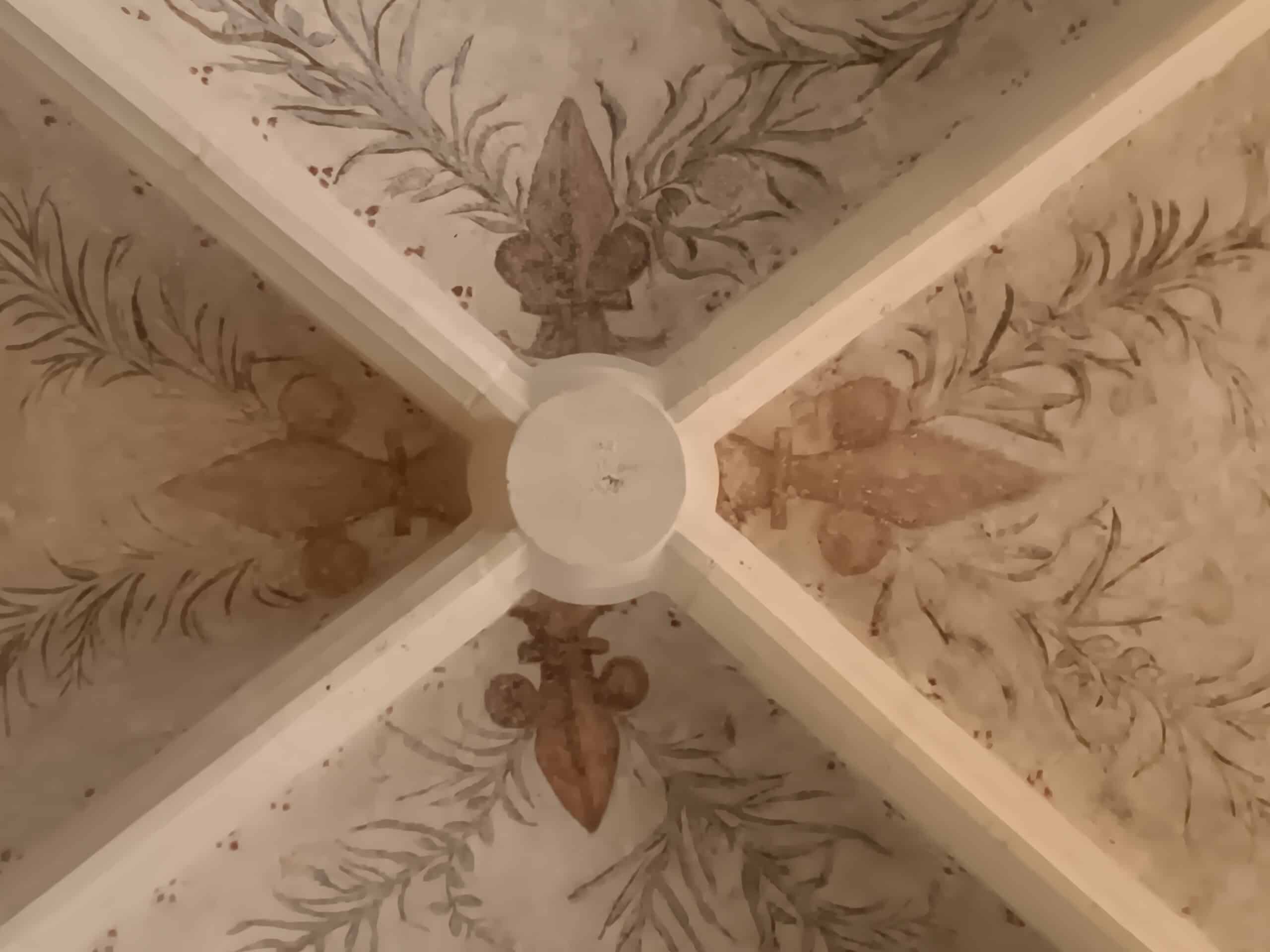 Historische Freskengalerie 88 Ornamentale Gewölbemalerei – Dieulouard · Église Saint-Sébastien, fotografische Ansicht 4