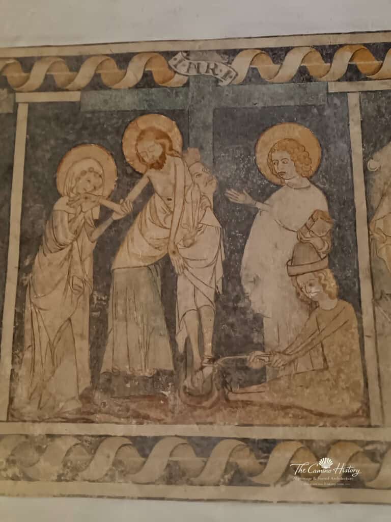 Fresken aus der zweiten Hälfte des 14. Jahrhunderts.