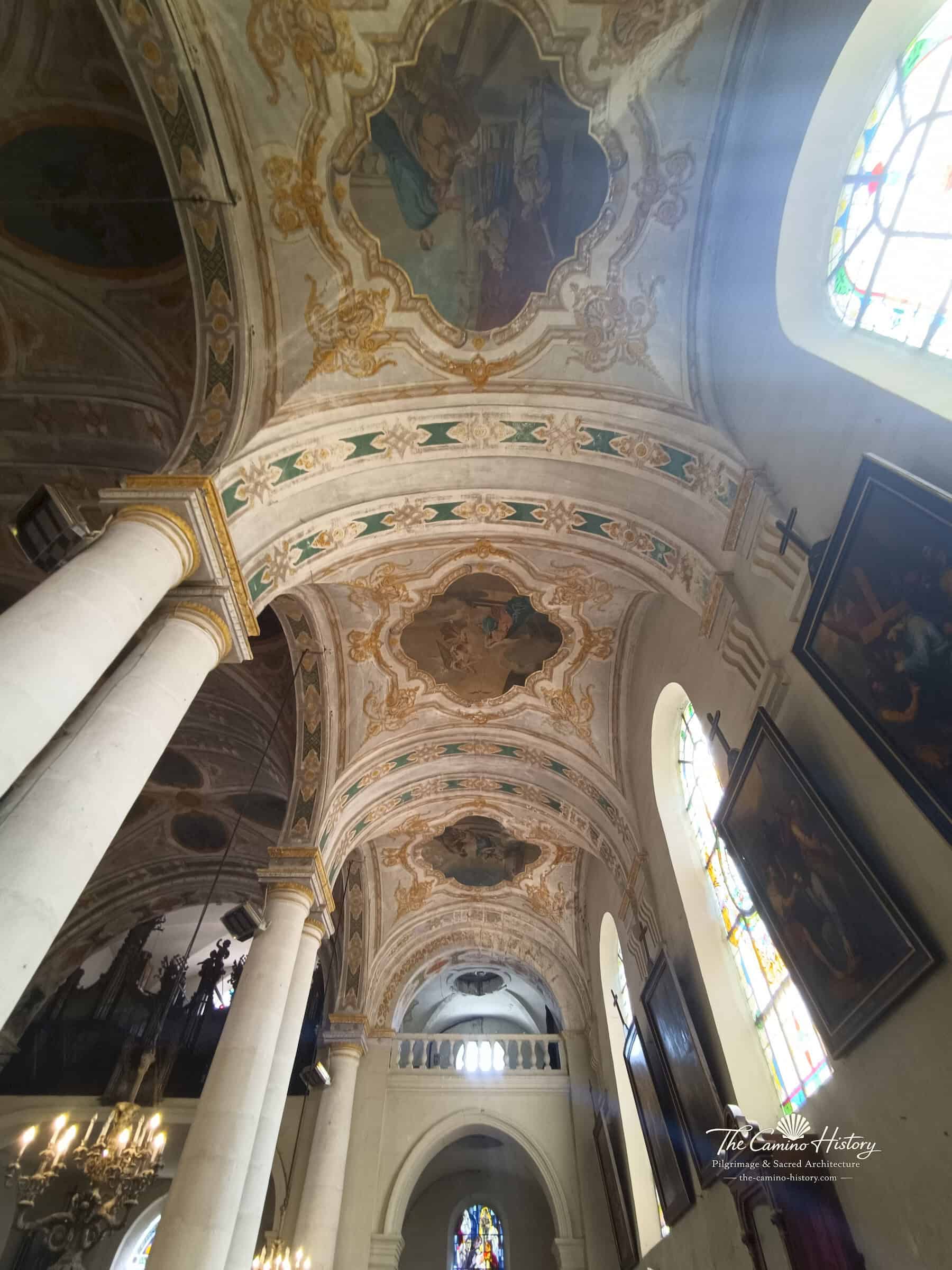 Historische Freskengalerie 21 Deckenmalereien im Langhaus – Vaucouleurs · Saint Laurent, fotografische Ansicht 3