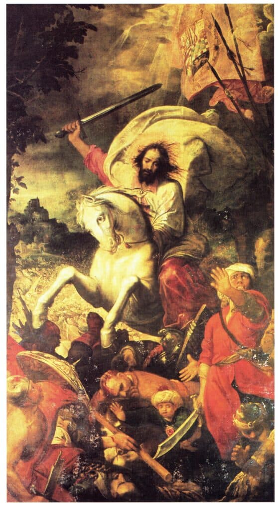 El apostol Santiago en la batalla de Clavijo Capilla de Santiago de la catedral de Sevilla
