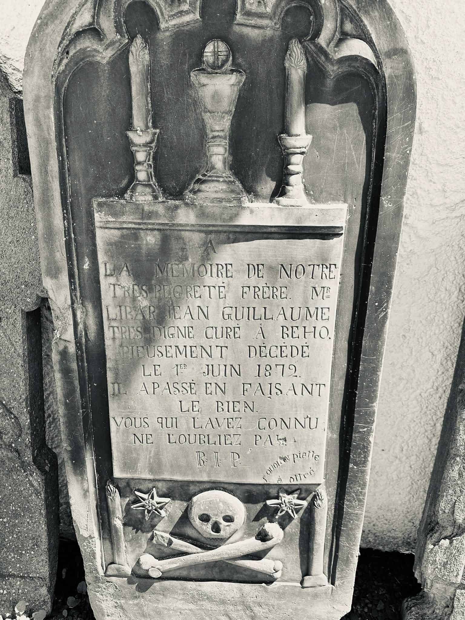 Grabmalaufnahme – Beho (002) – Friedhof Beho.