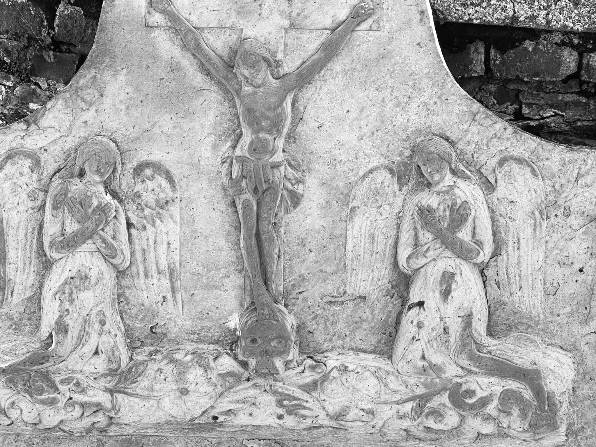 Christusdarstellung – Longchamps (035) – Friedhof Longchamps. Darstellung: Christus.