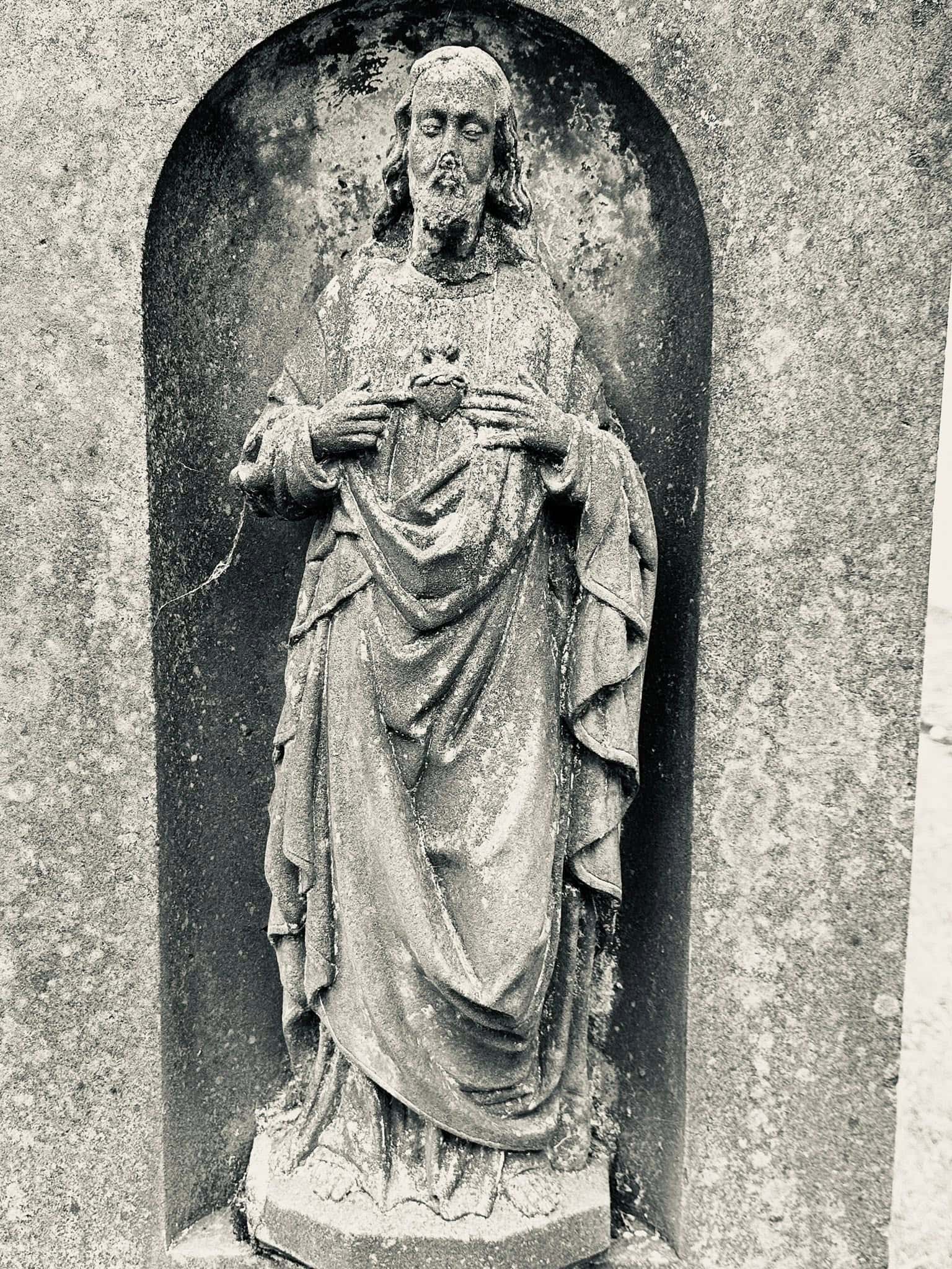 Christusdarstellung – Troine (016) – Alter Friedhof Troine. Darstellung: Christus.